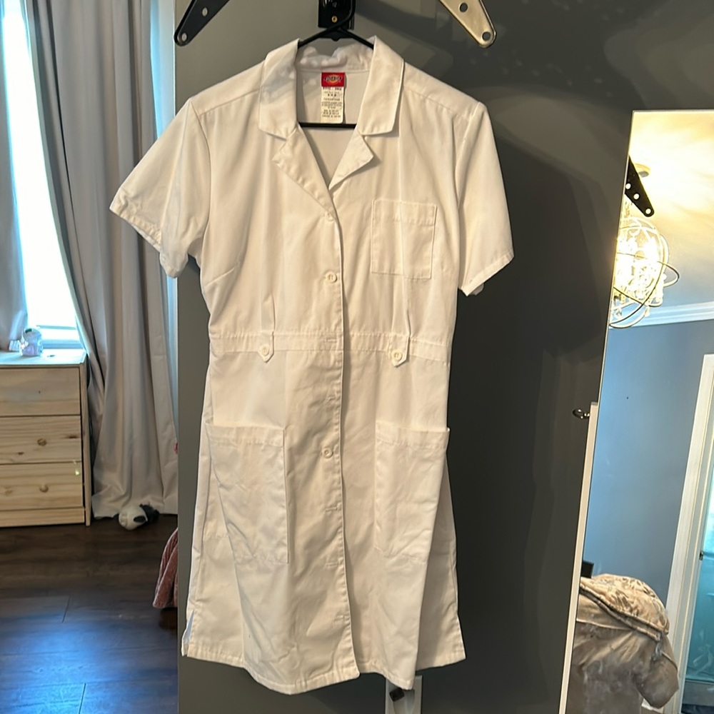 White Dickies Nurse dress.